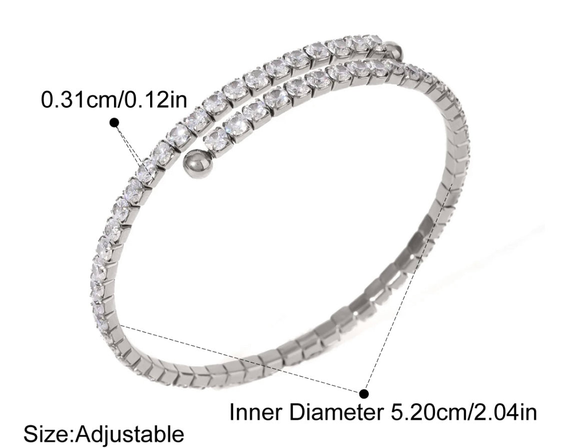 Tennis bangle